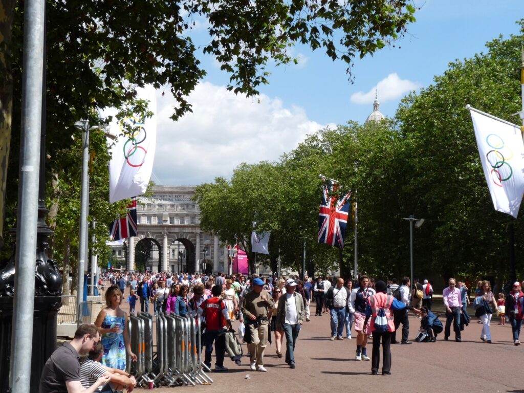 The Mall prepared for London 2012