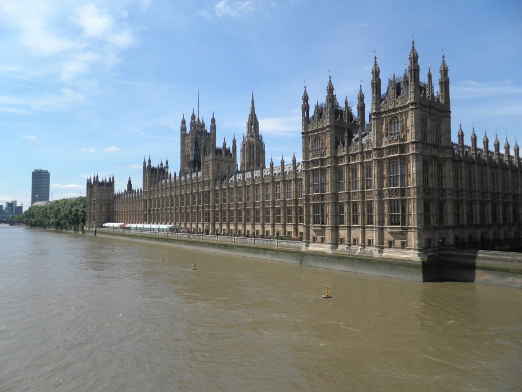 Palace of Westminster on a beautiful day
