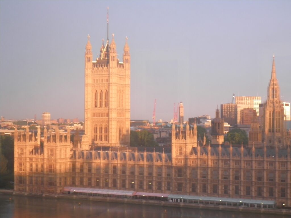 Sunrise over The Palace of Westminster